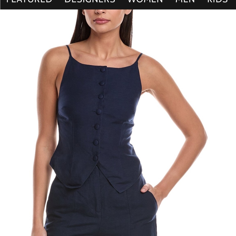 Onia Linen High Neck top
